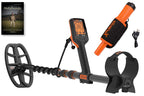 Quest X5 IDMaxX Metalldetektor & Xpointer Pinpointer (orange) & Schatzsucherhandbuch